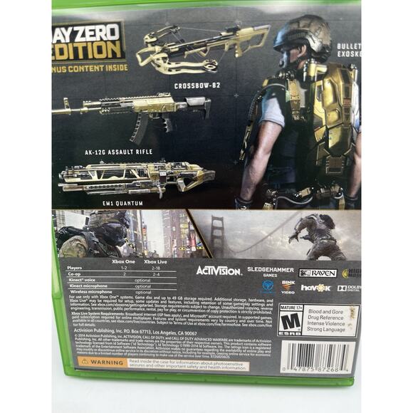 Xbox One Call of Duty Advanced Warfare - Day Zero Edition, CIB - TESTED - Picture 6 of 7